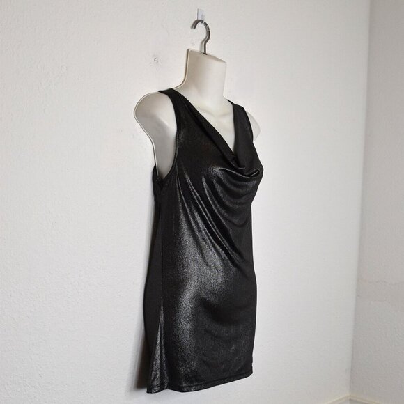 South Pole Liquid Shine Tunic Sz M Metallic Party Cocktail Holiday Y2K 90s Retro - Picture 4 of 16